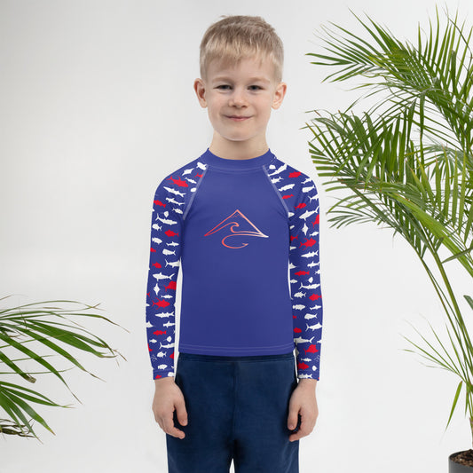 Ocean Merica Kids Rash Guard