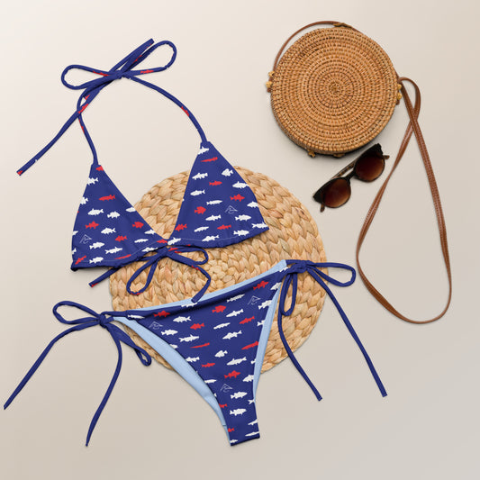 Midwest Fish USA Tie Bikini