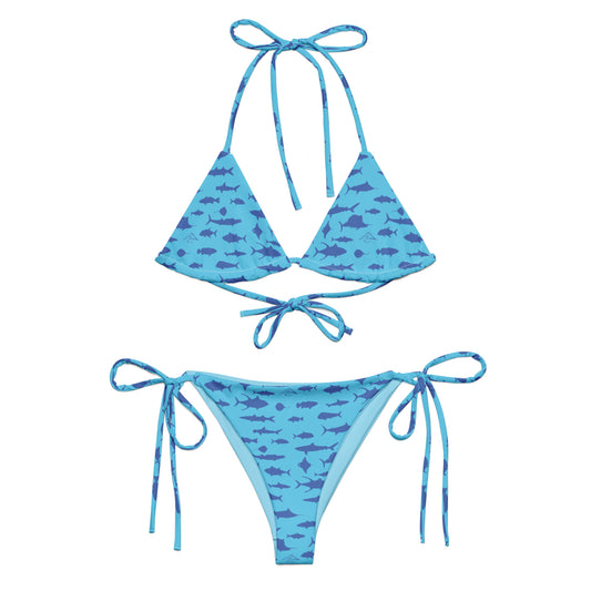 Ocean Fish Tie Bikini Set