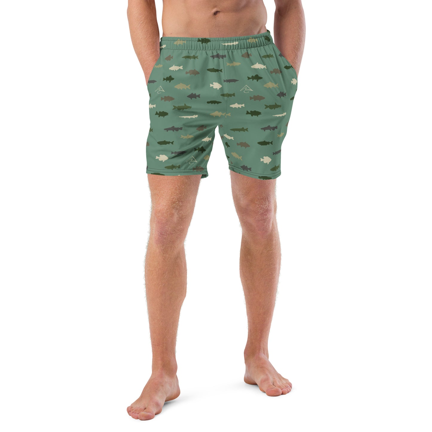 Midwest Fish Camo Swim Trunks