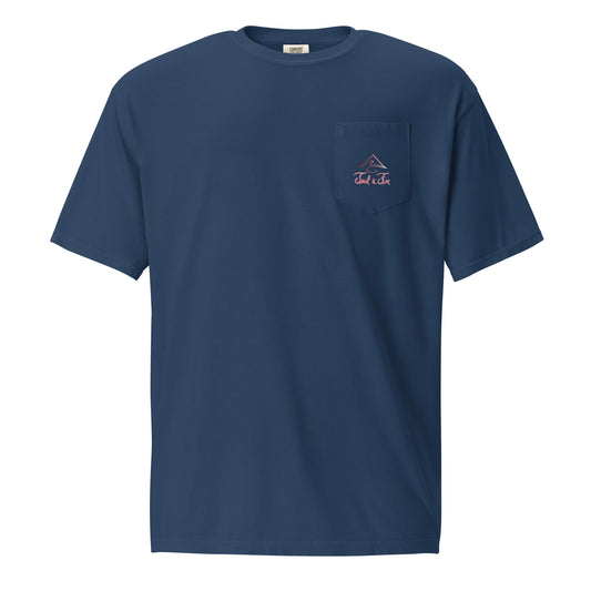 Red White and Bluecat pocket t-shirt