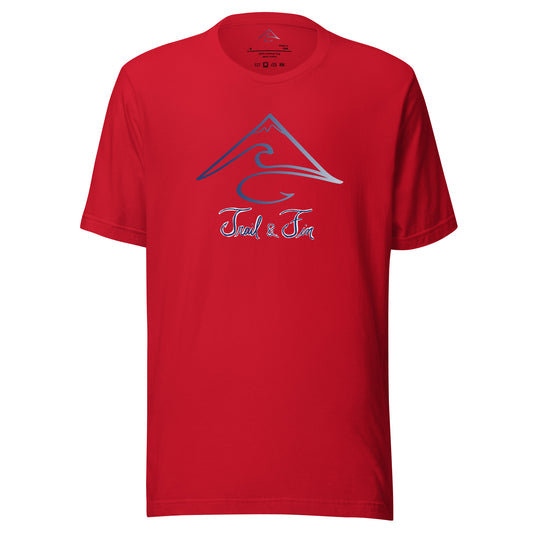 Trail and Fin Red White and Blue T-Shirt